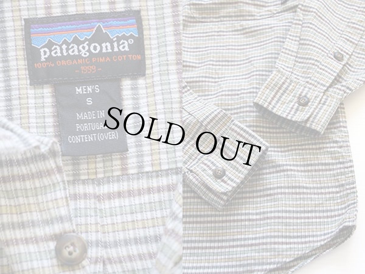 画像3: 90s ポルトガル製 patagoniaパタゴニア オーガニック ピマ コットンシャツ (3)