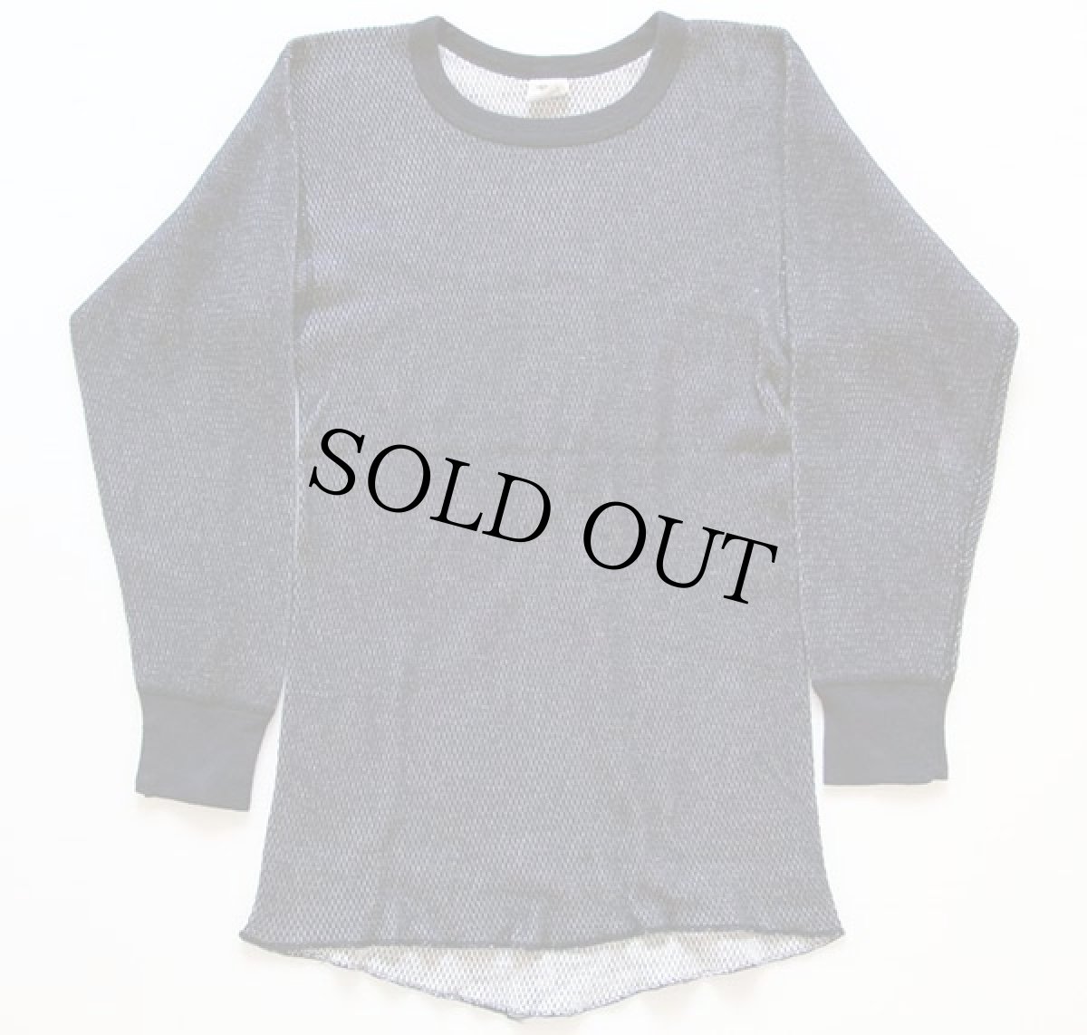 画像2: 80s USA製 J.E.MORGAN 2レイヤー サーマルシャツ 紺 M (2)