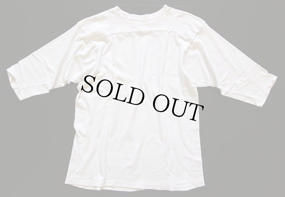 画像2: 70s USA製 ARTEX N.C.STATE フットボールTシャツ 白 L (2)