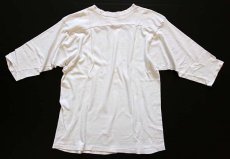 画像2: 70s USA製 ARTEX N.C.STATE フットボールTシャツ 白 L (2)