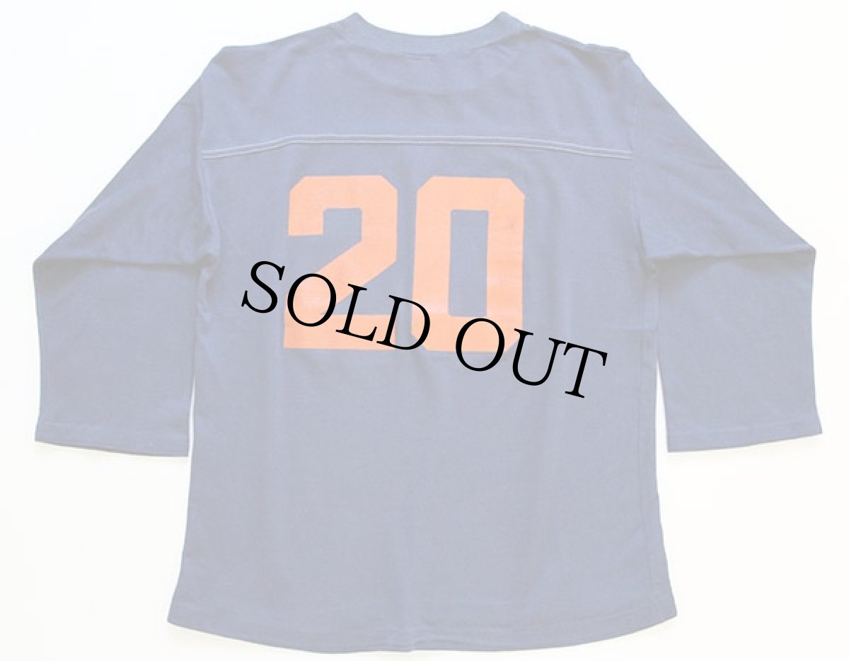 画像2: 70s ARTEX 20 ナンバリング フットボールTシャツ 紺 L (2)