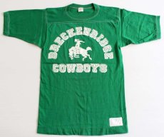 画像2: 80s BRECKENRIDGE COWBOYS コットンTシャツ 緑 M (2)