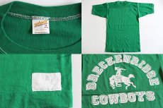 画像3: 80s BRECKENRIDGE COWBOYS コットンTシャツ 緑 M (3)