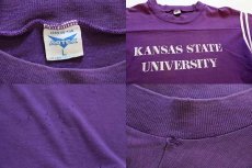 画像3: 70s ARTEX KANSAS STATE UNIVERSITY フットボールTシャツ 紫 L (3)