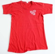 画像2: 60s USA製 RUSSELL SOUTHERNラッセルサウザン HSC コットンTシャツ 赤 L (2)