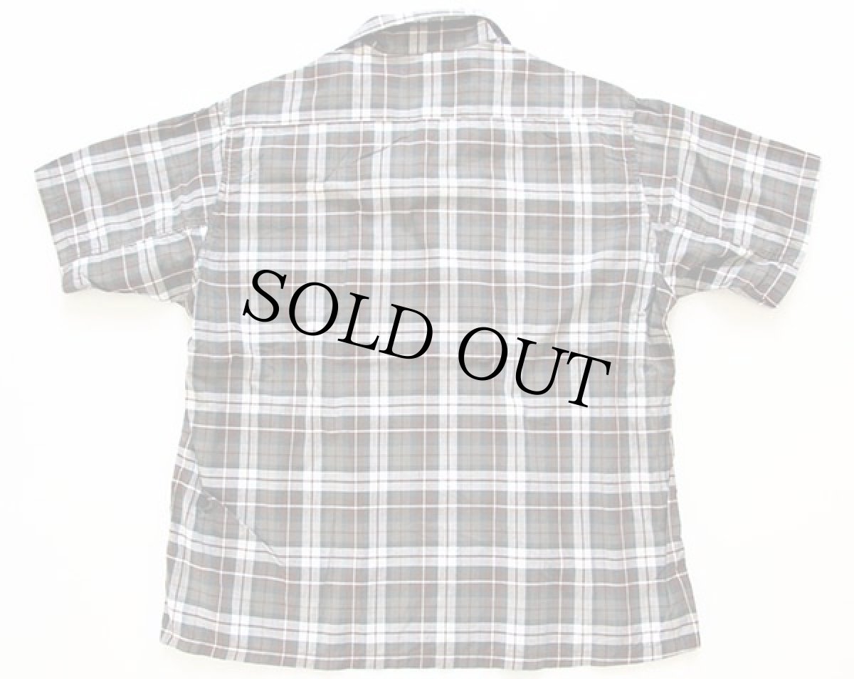 画像2: 60s SEARS チェック 半袖コットンシャツ L (2)