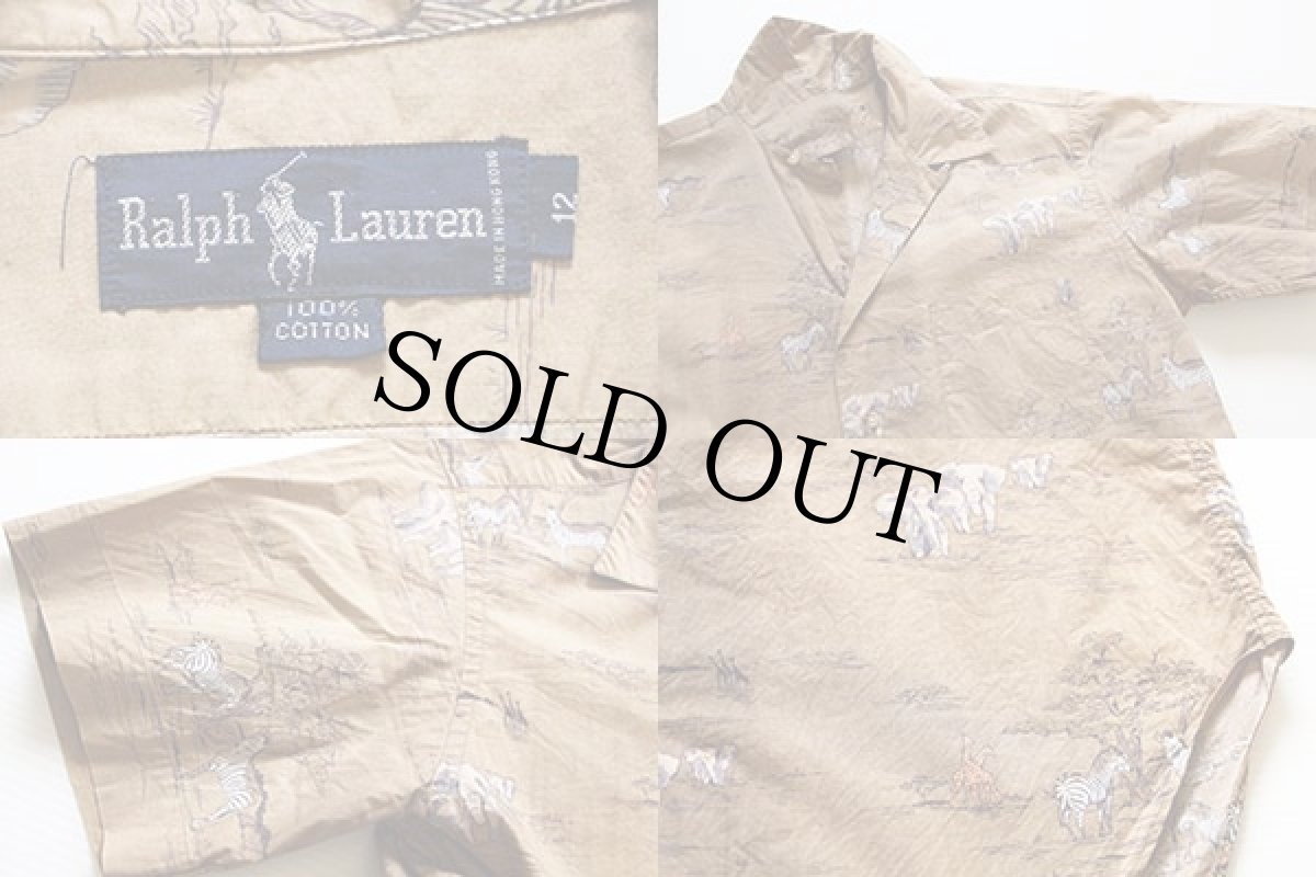 画像3: 90s ラルフローレン サファリ柄 半袖コットンシャツ 12 (3)