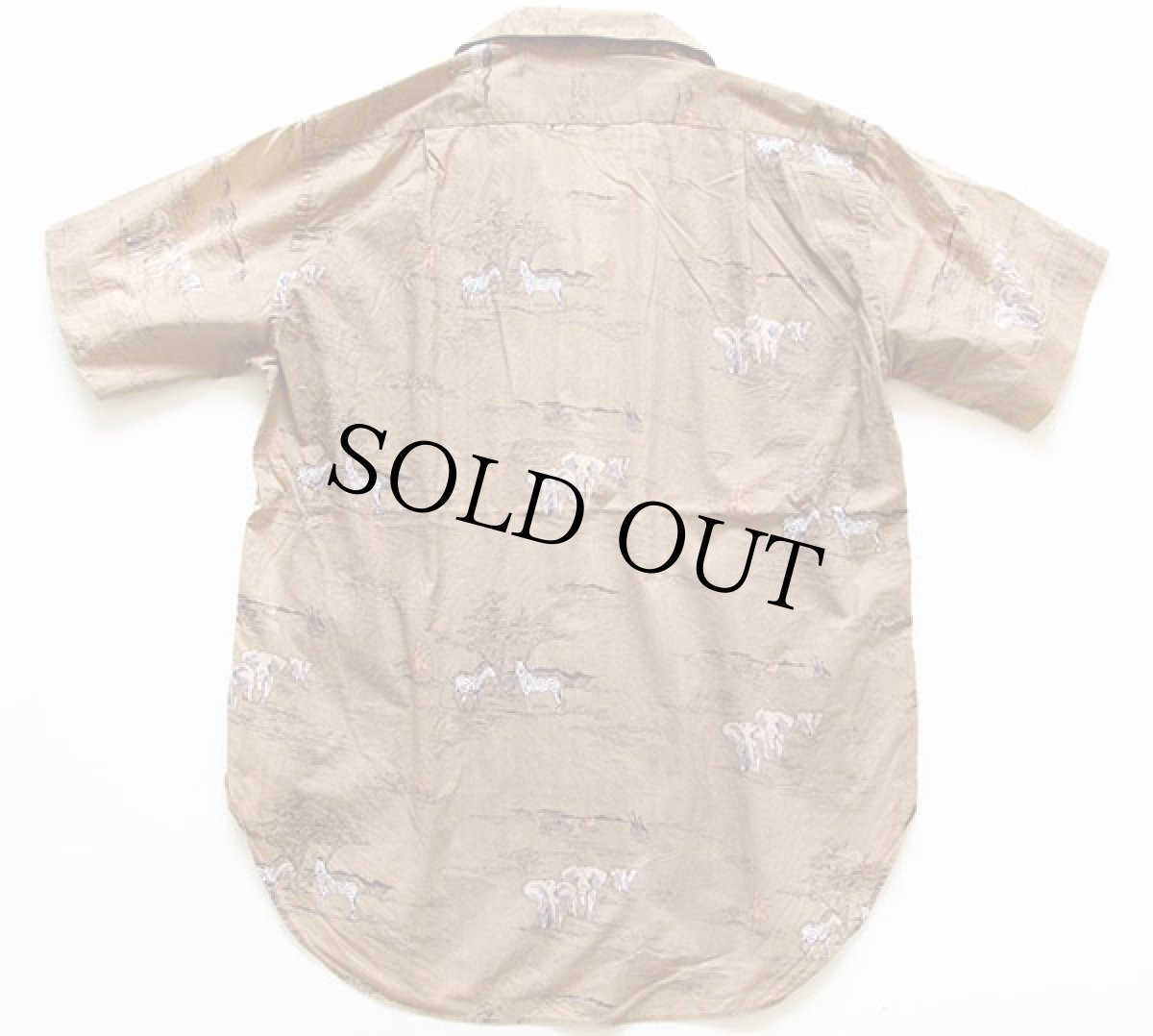 画像2: 90s ラルフローレン サファリ柄 半袖コットンシャツ 12 (2)