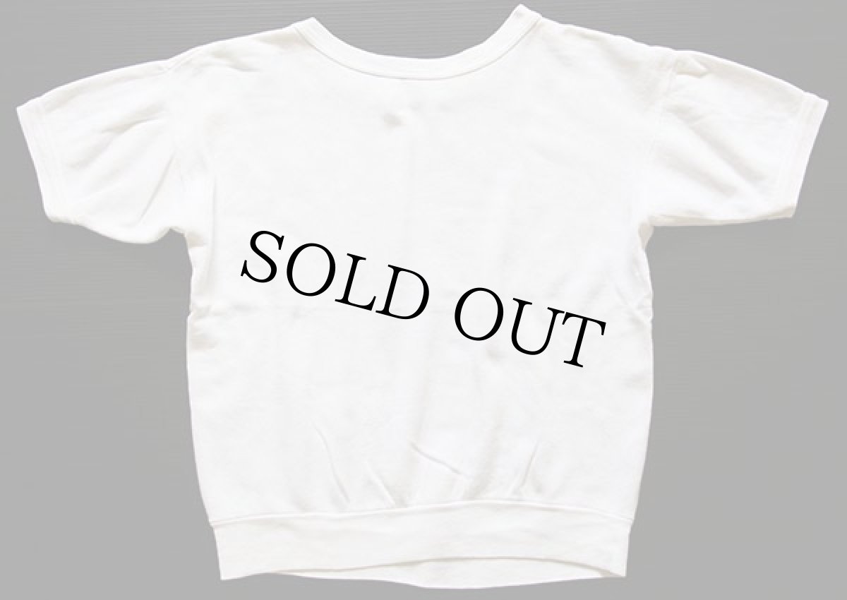 画像2: 70s ミッキー マウス 染み込みプリント 半袖スウェット 白 (2)