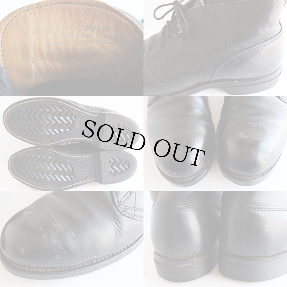 画像3: 70s 米軍 スチールトゥ チャッカブーツ 黒 9.5R (3)