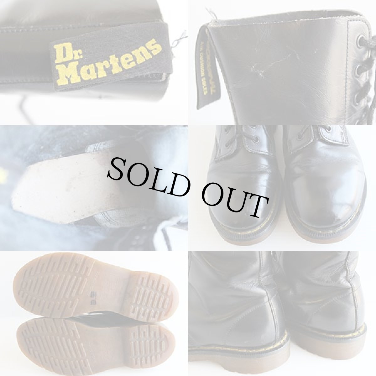 画像3: 英国製 DR.MARTENSドクターマーチン 10ホールブーツ 黒 UK5 (3)
