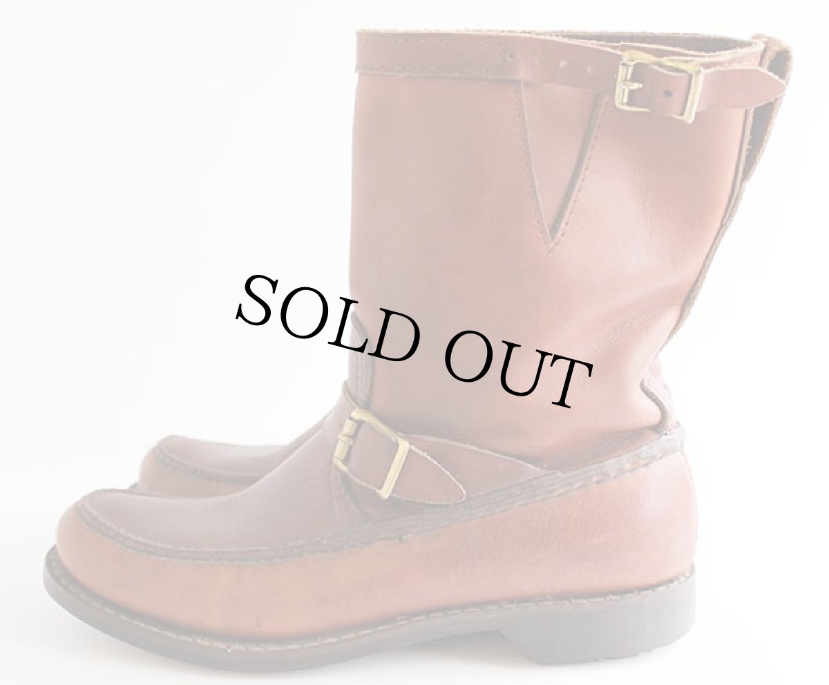 画像2: 60s USA製 UNKNOWN スネークブーツ 茶 (2)