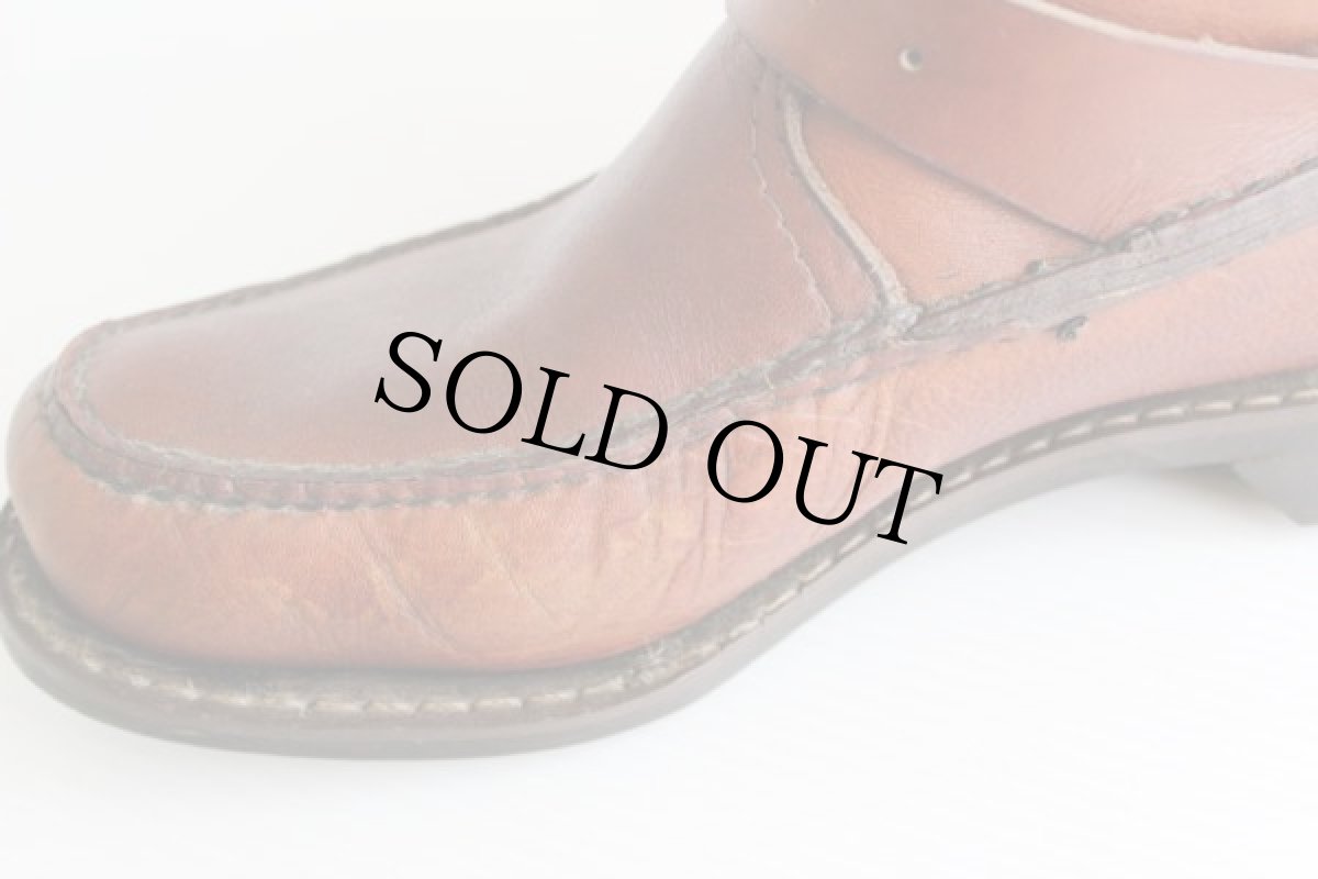 画像9: 60s USA製 UNKNOWN スネークブーツ 茶 (9)