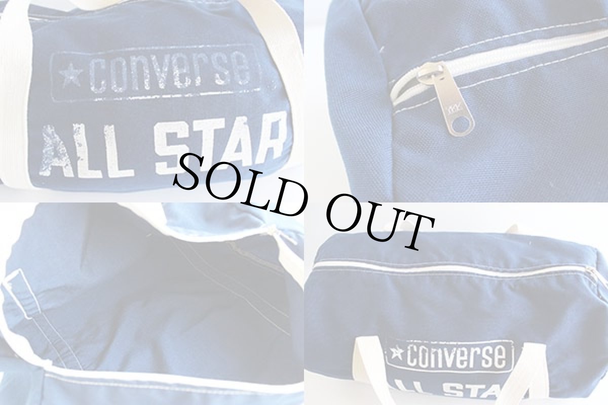 画像3: 80s CONVERSEコンバース ALL STARオールスター ミニ ダッフルバッグ 紺x白 (3)