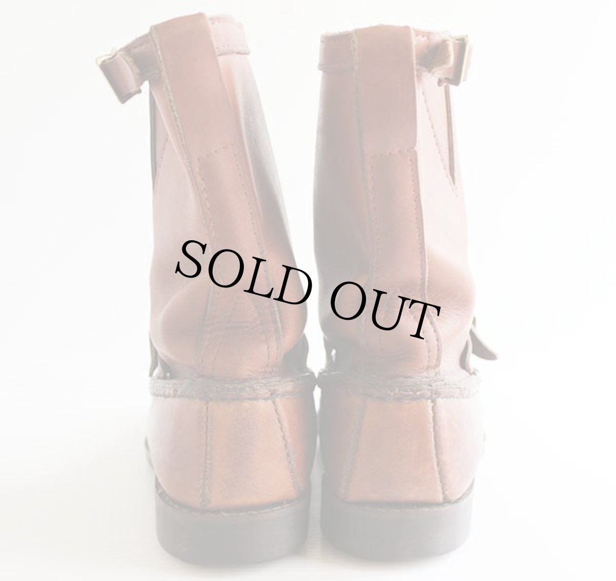 画像5: 60s USA製 UNKNOWN スネークブーツ 茶 (5)