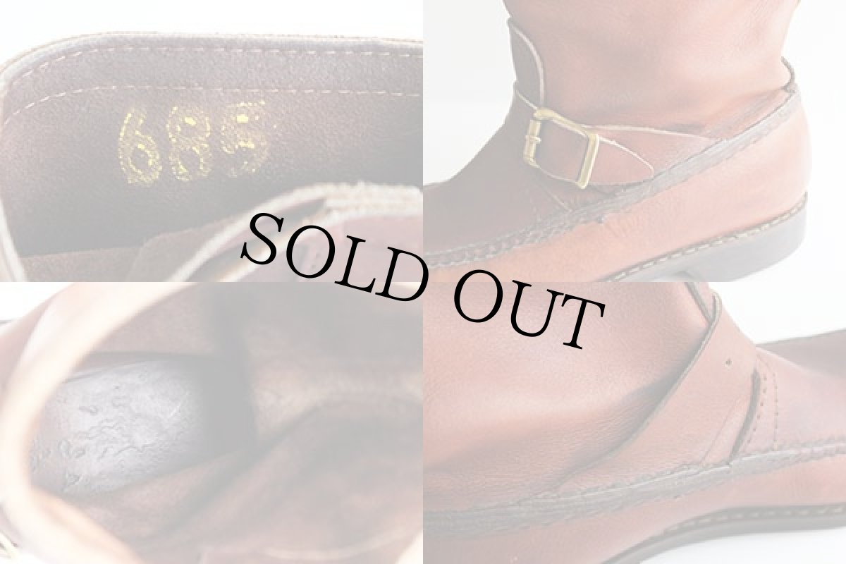 画像10: 60s USA製 UNKNOWN スネークブーツ 茶 (10)