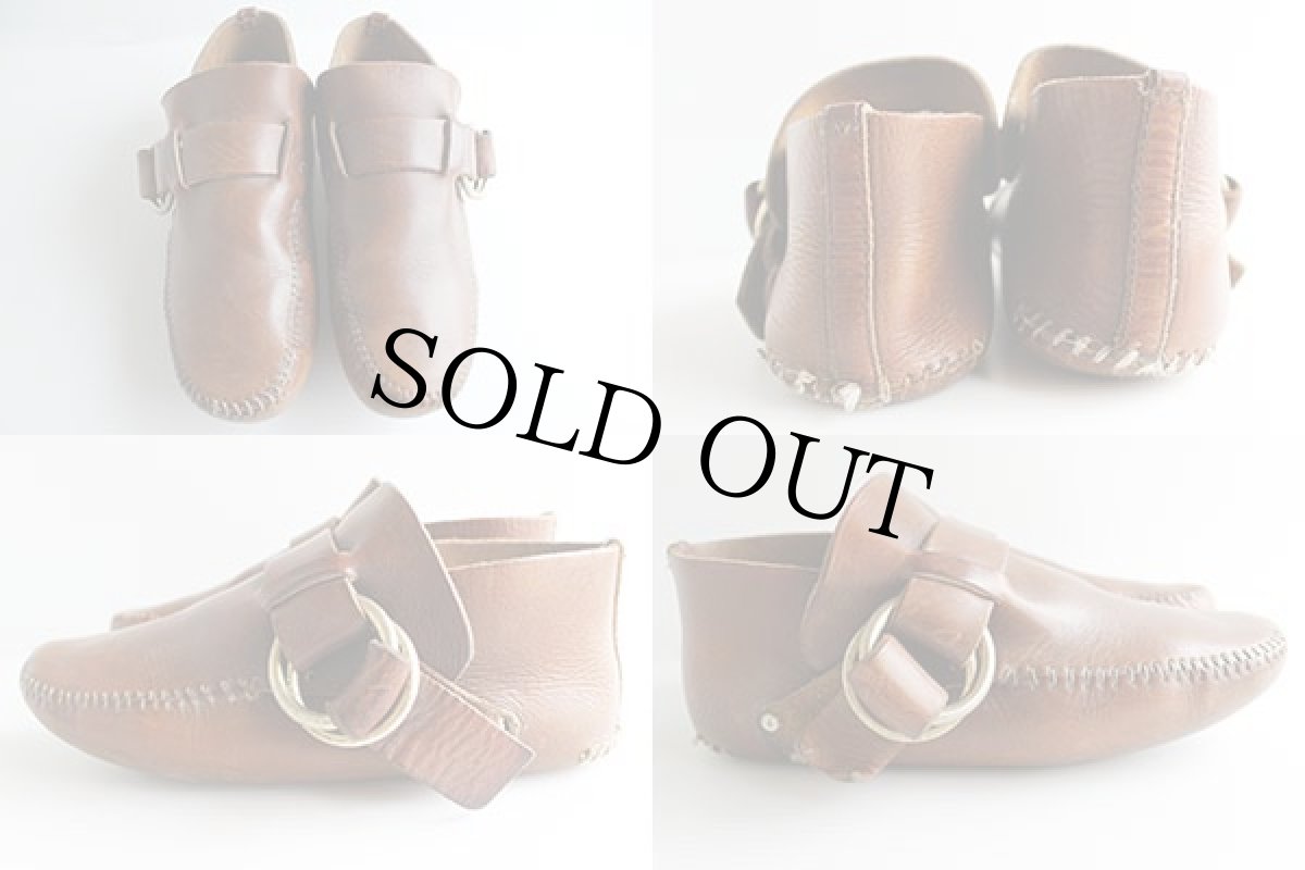 画像2: GUILFAIR レザー モカシン シューズ (2)