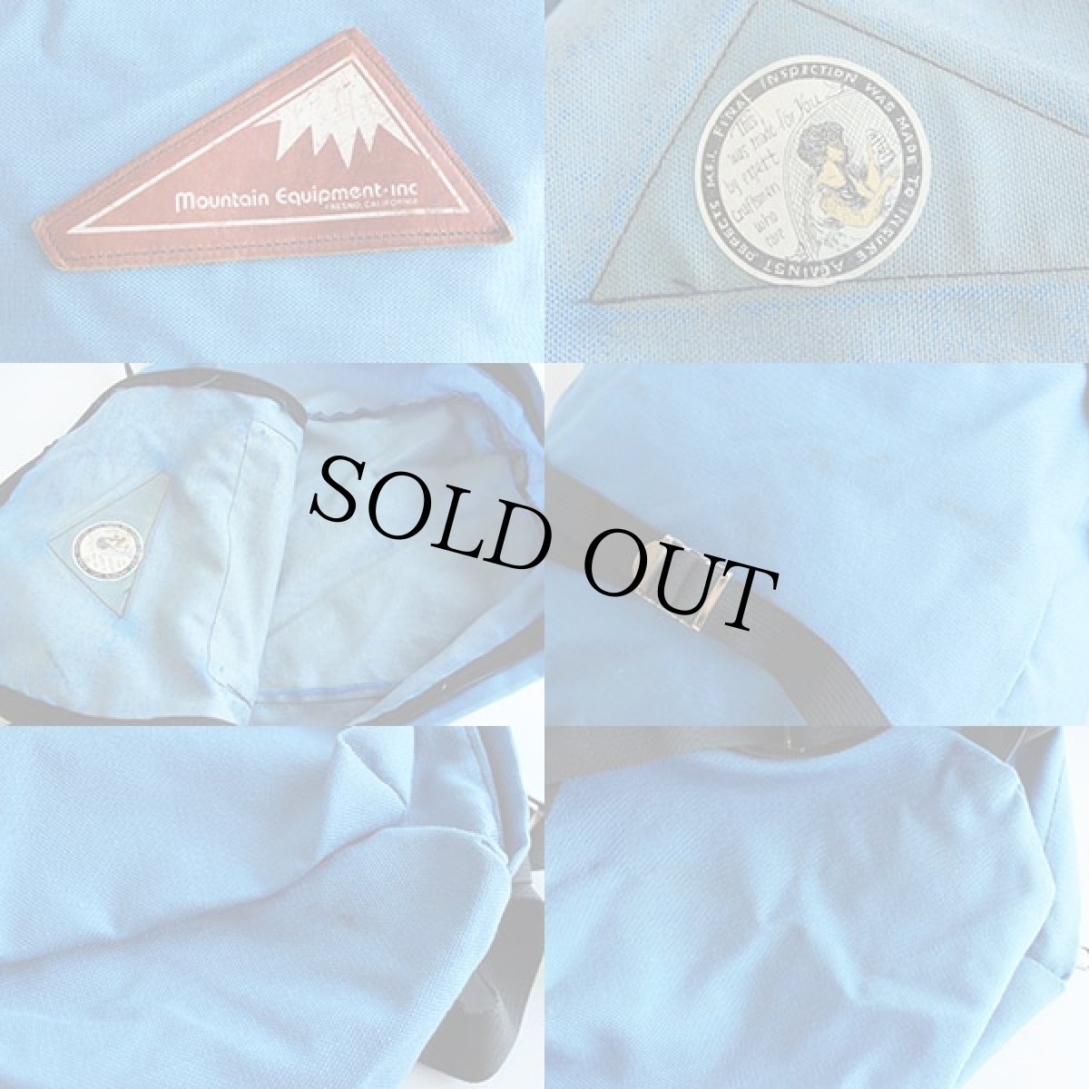 画像3: 70s Mountain Equipment ナイロン デイパック 水色★リュックサック (3)