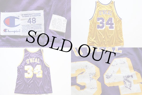 90s USA製 Championチャンピオン NBA LAKERSレイカーズ O'NEALオニール