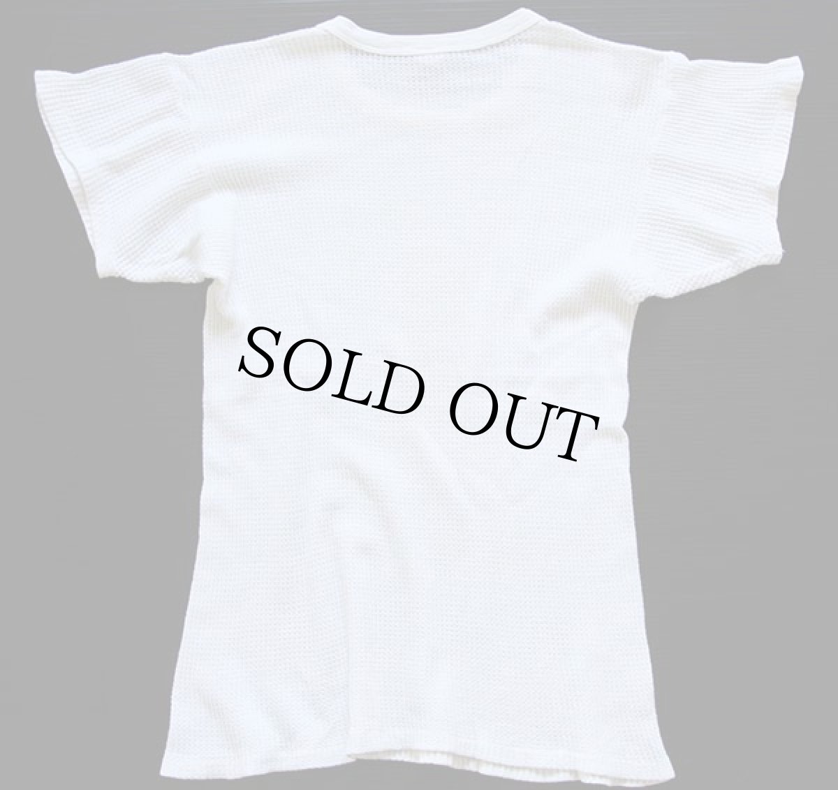 画像2: 60s PRINCETON 半袖サーマルシャツ オフホワイト (2)