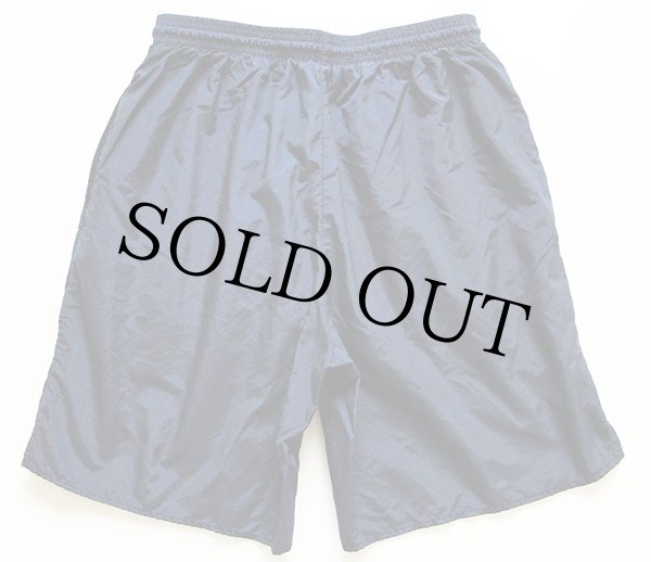 USA製 U.S.NAVY トレーニング ナイロンショートパンツ 紺 M☆ショーツ