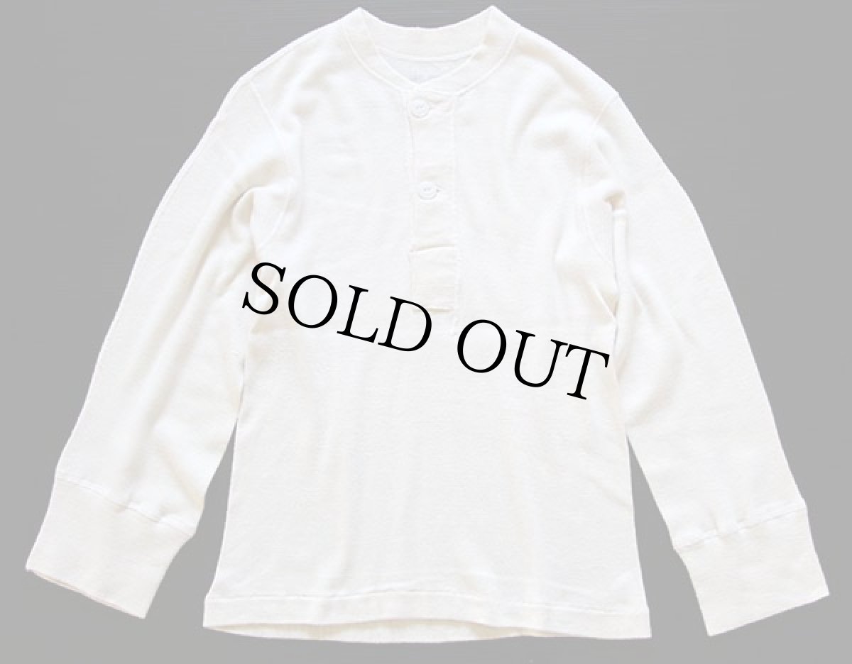 画像2: 50s 米軍 ヘンリーネック ウール×コットン アンダーシャツ (2)