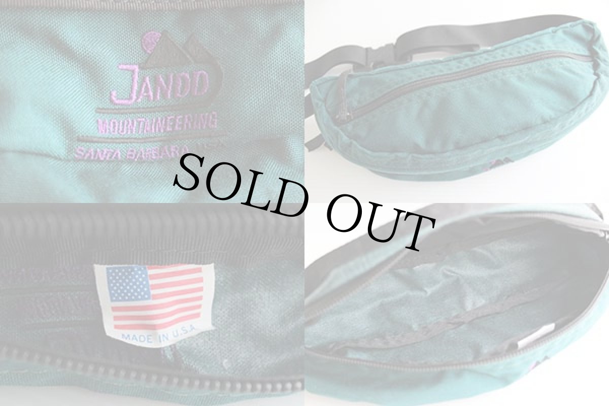 画像3: 90s USA製 JANDO MOUNTAINEERING ウエストバッグ 緑 (3)