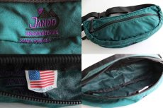 画像3: 90s USA製 JANDO MOUNTAINEERING ウエストバッグ 緑 (3)