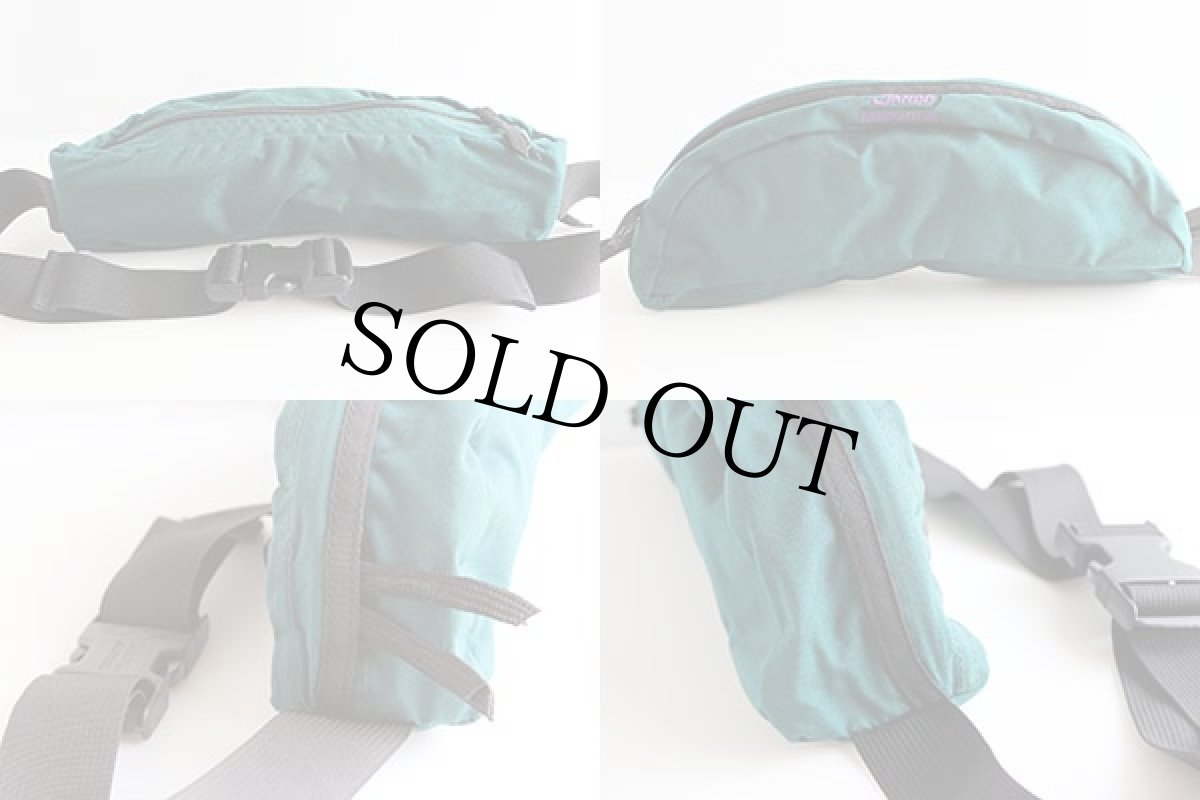 画像2: 90s USA製 JANDO MOUNTAINEERING ウエストバッグ 緑 (2)