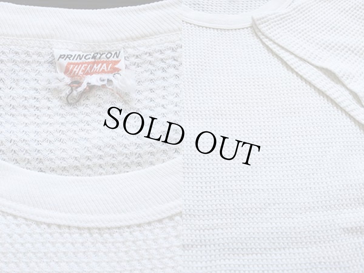 画像3: 60s PRINCETON 半袖サーマルシャツ オフホワイト (3)