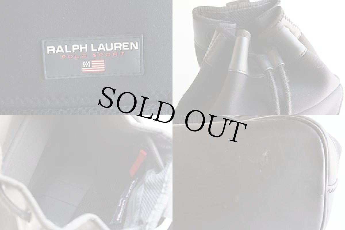 画像3: 90s POLO SPORTポロ スポーツ ラルフローレン ワンショルダーバッグ 黒 (3)