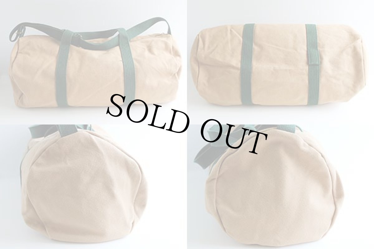 画像2: USA製COLE-HAANコールハーン キャンバス ダッフルバッグ 茶 (2)