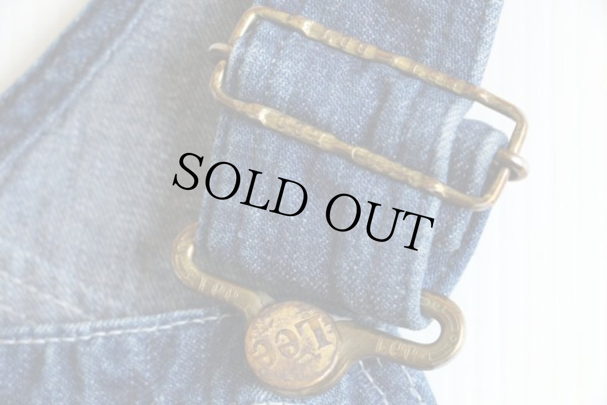 画像5: 60s USA製 Leeリー JELT DENIMジェルトデニム オーバーオール (5)