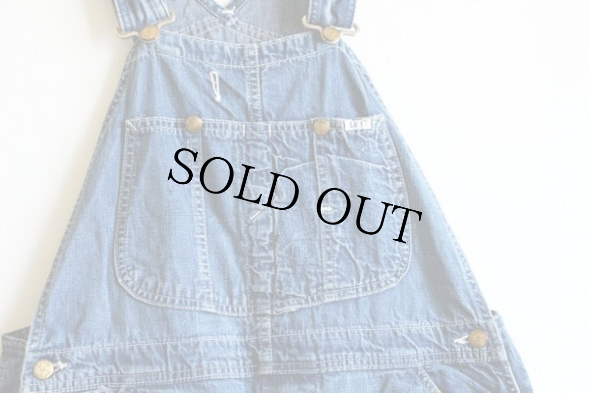 画像2: 70s USA製 Leeリー デニム オーバーオール (2)