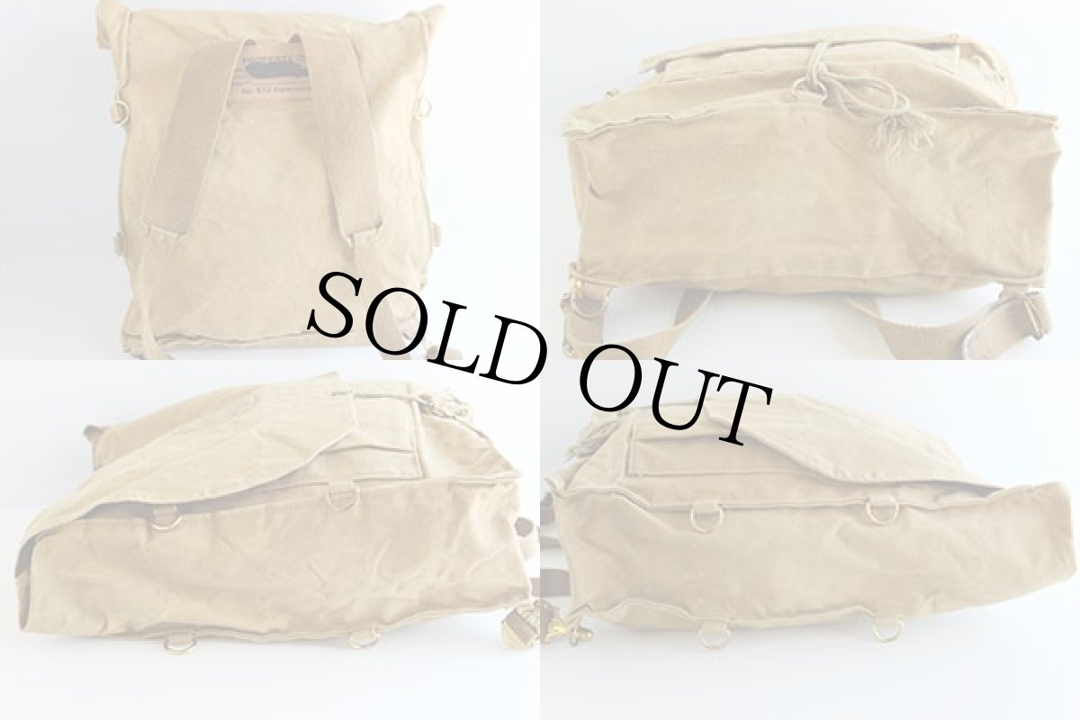 画像2: 50s BSA ボーイスカウト DIAMOND BRAND Haversack キャンバスバッグ カーキ (2)