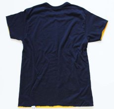 画像2: 80s USA製 Championチャンピオン UNIV. OF CALIF. リバーシブルTシャツ 紺×黄 L (2)