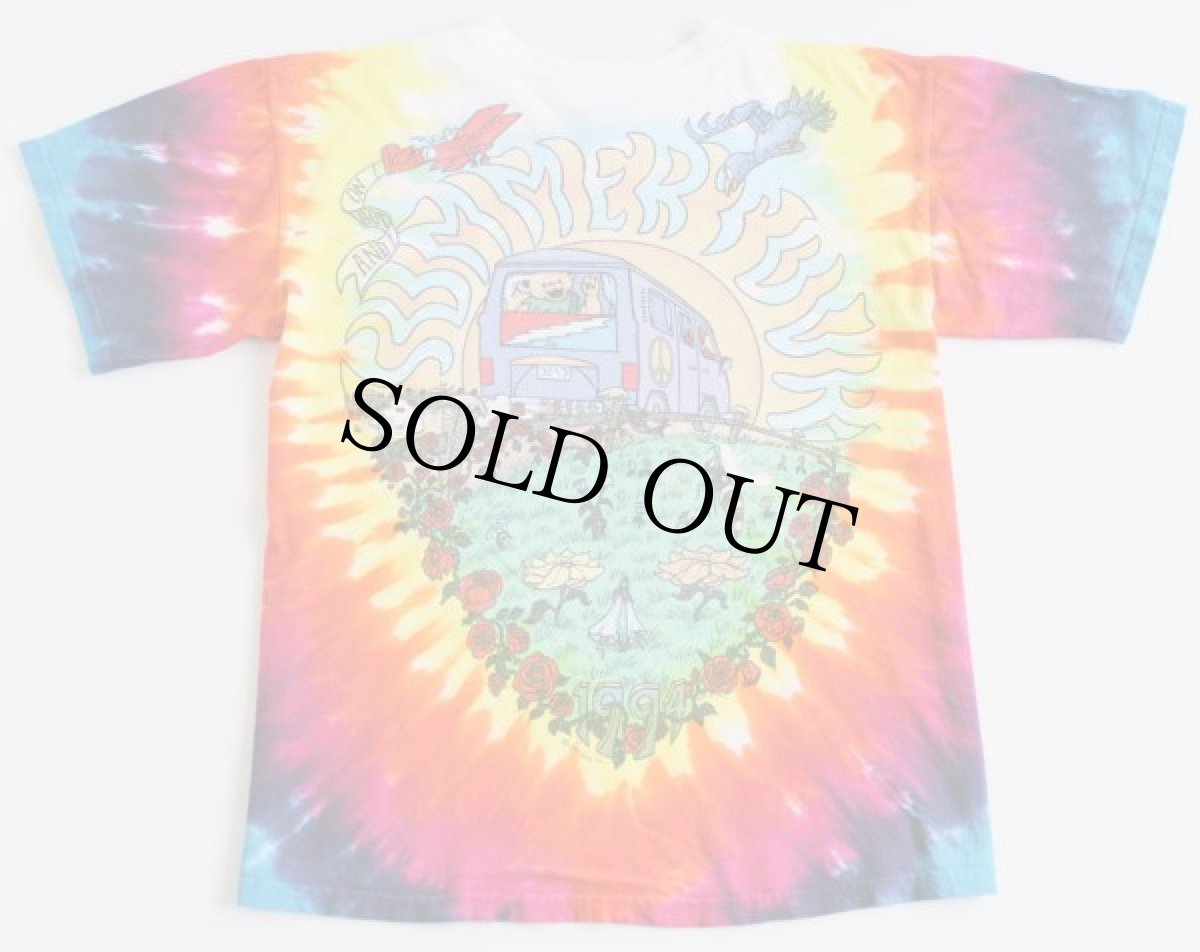 画像2: 90s LIQUID BLUE GRATEFUL DEAD グレイトフルデッド 1994 Summer Tour タイダイ染め コットン バンドTシャツ M (2)