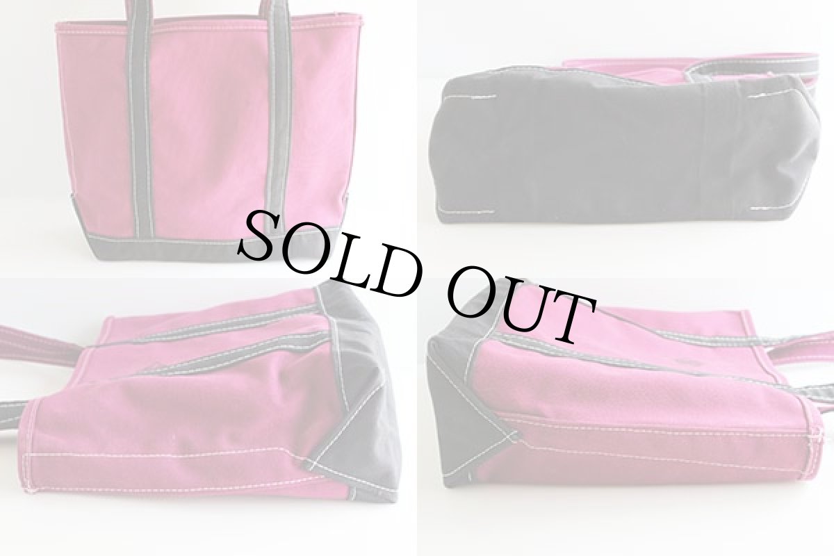 画像2: USA製 L.L.Bean BOAT AND TOTE キャンバス トートバッグ 紫×黒 M★ミディアム (2)