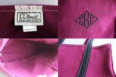 画像3: USA製 L.L.Bean BOAT AND TOTE キャンバス トートバッグ 紫×黒 M★ミディアム (3)
