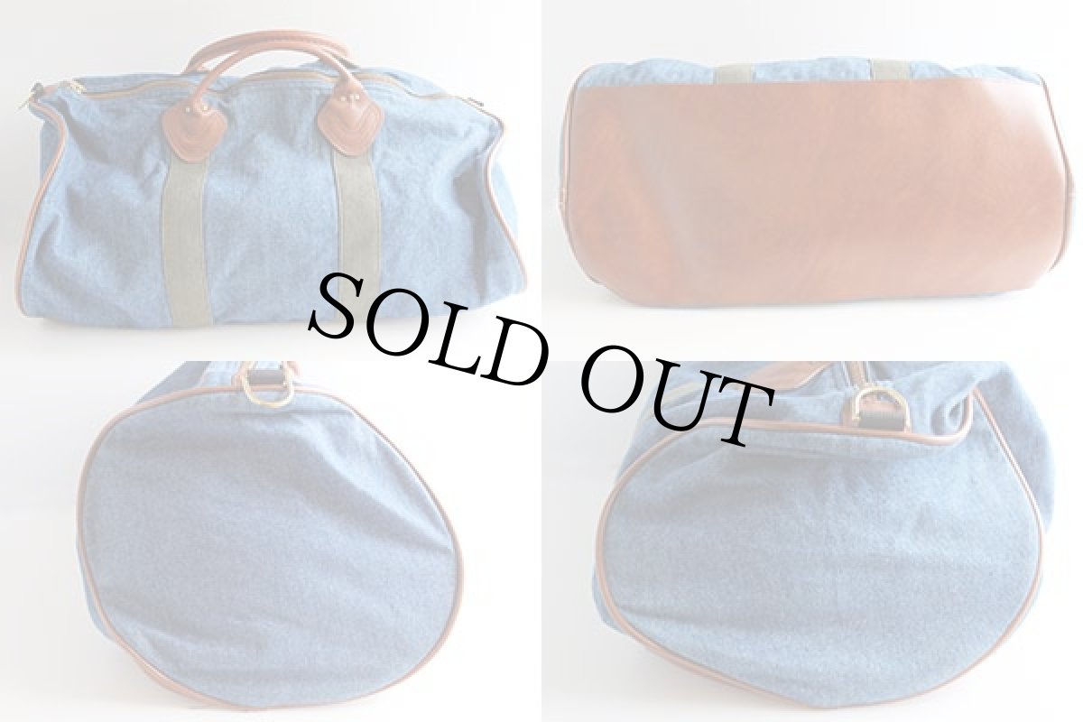 画像2: 90s L.L.Bean デニム ダッフルバッグ (2)