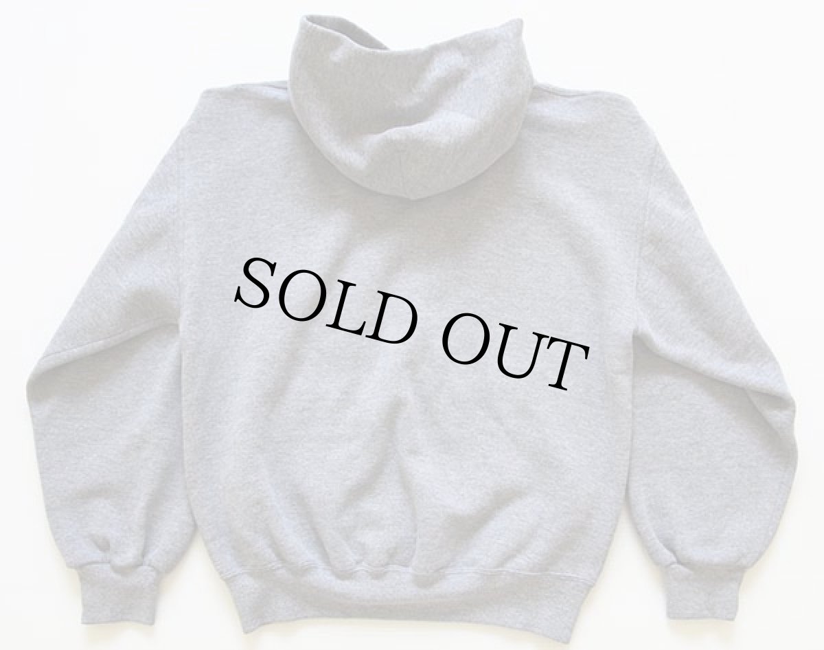 画像2: 90s USA製 ラッセル ウイングフット 三段中抜き スウェットパーカー グレー (2)