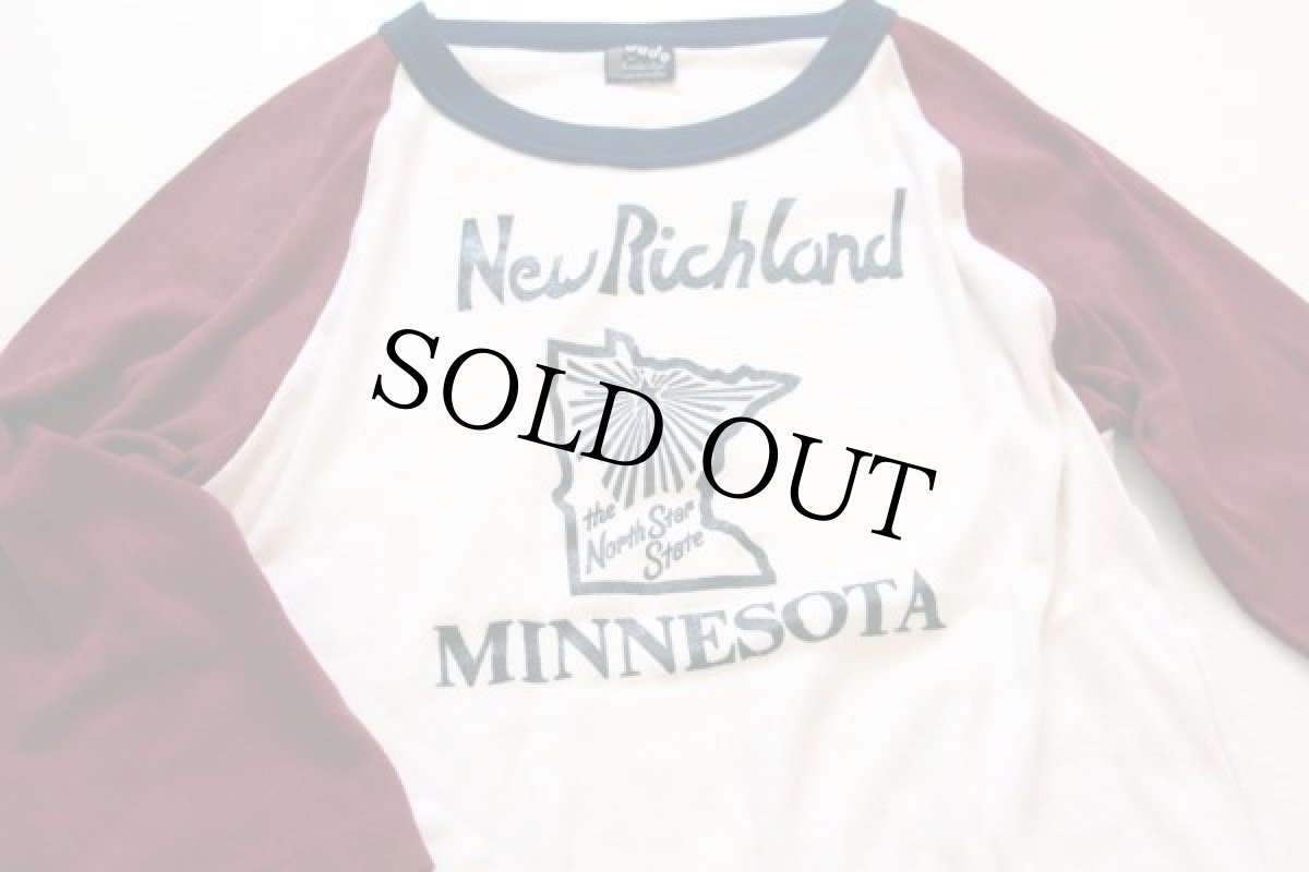 画像3: 70s USA製 New Richland ツートン 七分袖 ラグランTシャツ (3)