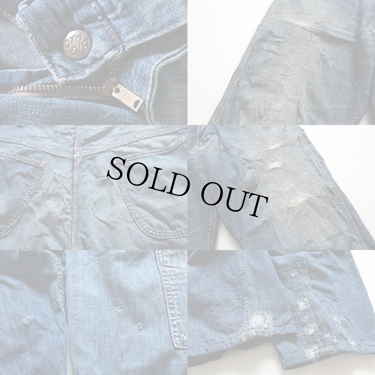 画像3: 60s BIGMACビッグマック デニム ペインターパンツ ボロ W34 (3)