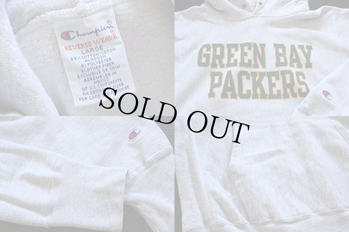 画像3: 90s メキシコ製 Championチャンピオン リバースウィーブ スウェットパーカー グレー L (3)