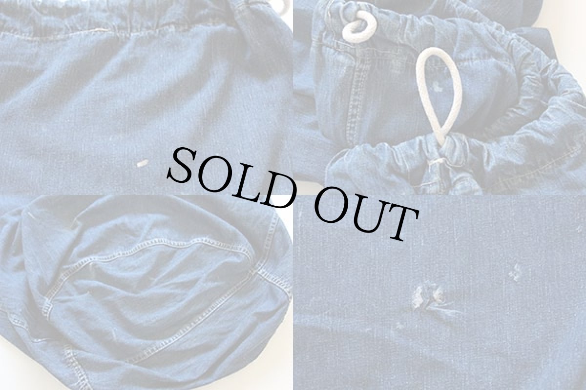 画像3: 40s 米軍 U.S.ARMY インディゴ デニム バラックバッグ★ランドリーバッグ (3)