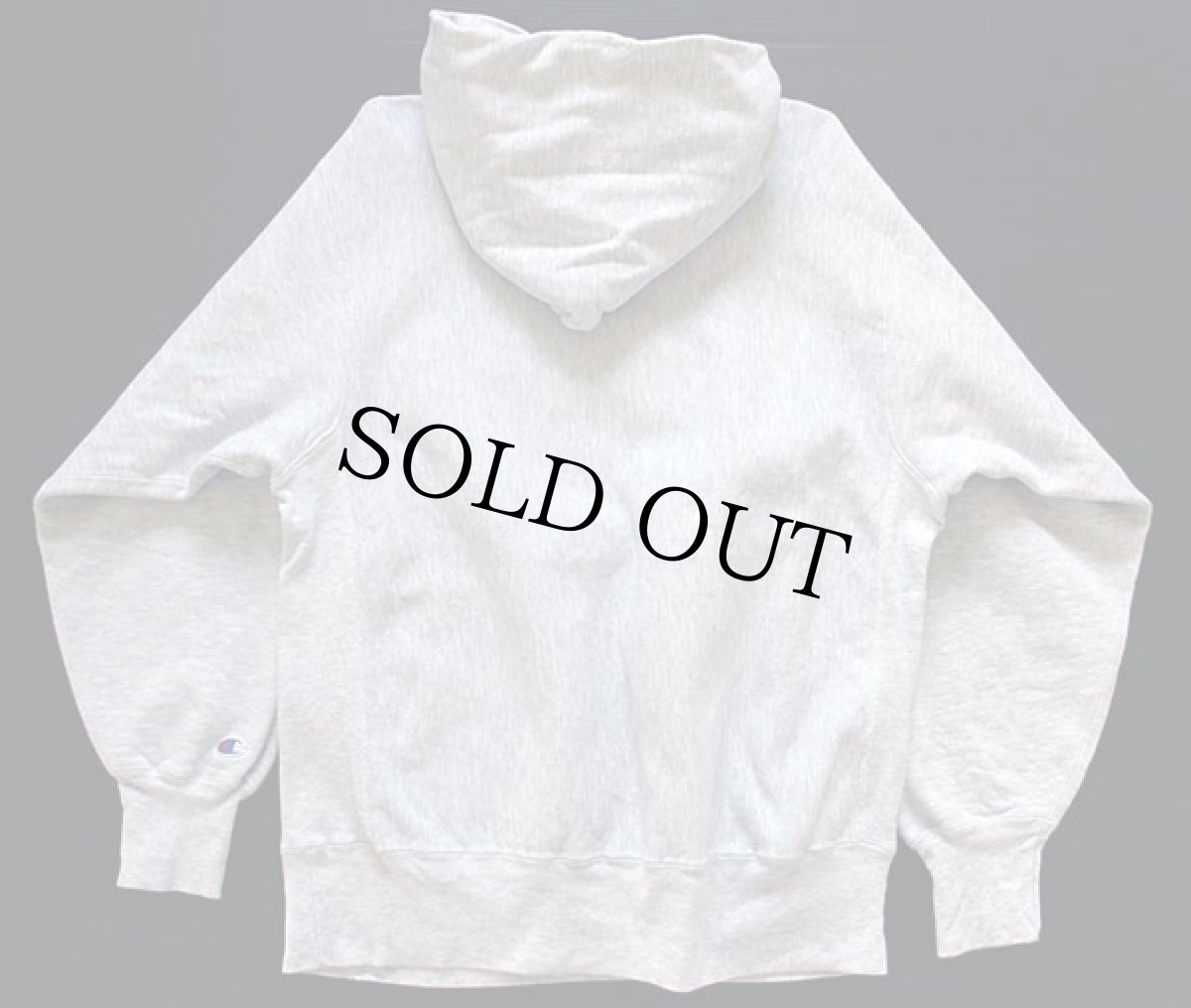 画像2: 90s USA製 Championチャンピオン ワンポイント リバースウィーブ スウェットパーカー グレー XL (2)