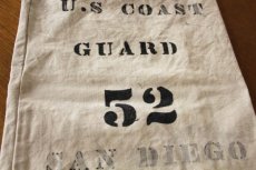画像3: ビンテージ 米軍 U.S COAST GUARD ステンシル キャンバス バラックバッグ★ランドリーバッグ (3)