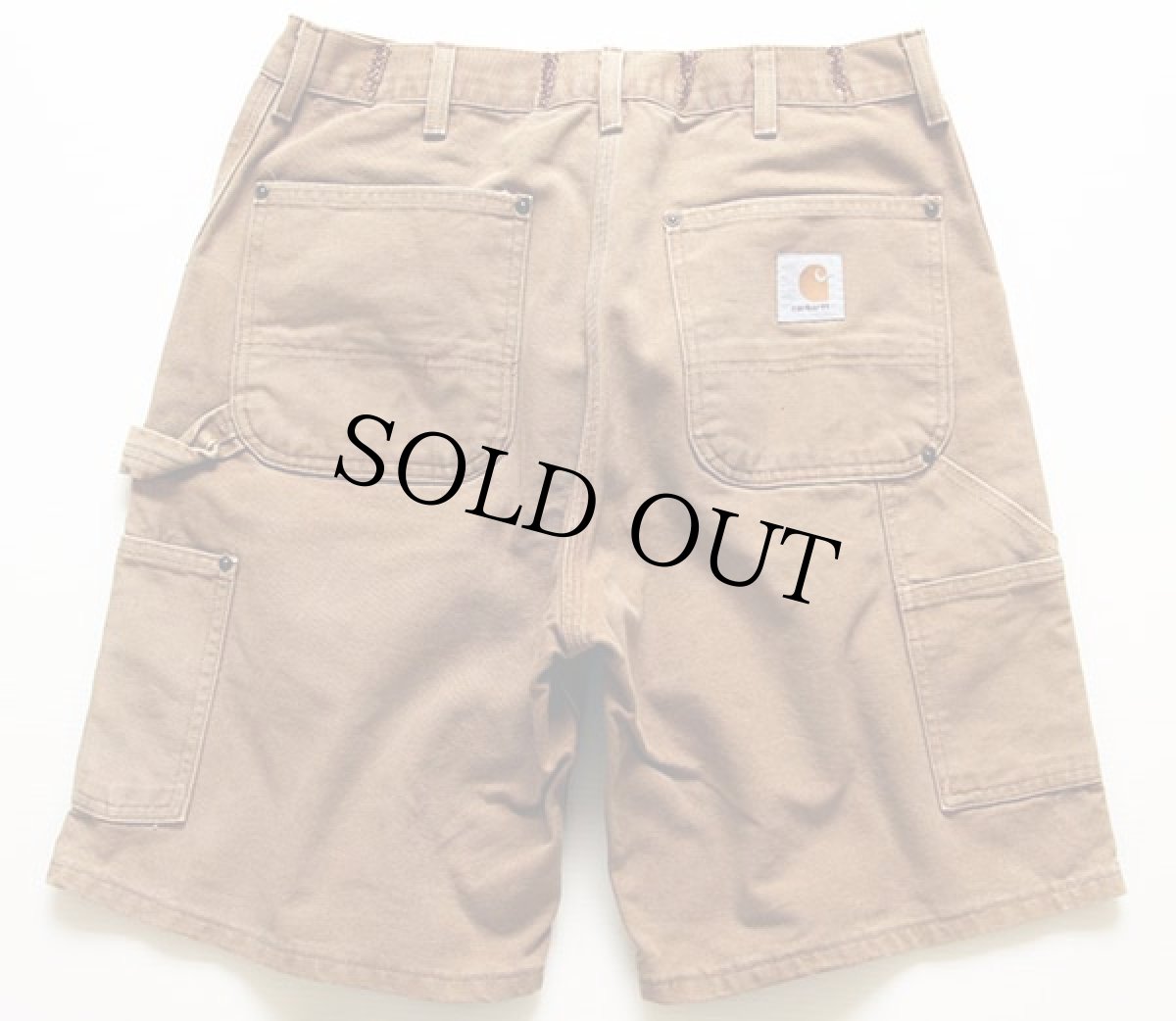 画像2: 90s USA製 carharttカーハート ダック地 ダブルニー ペインター ショートパンツ★ショーツ (2)