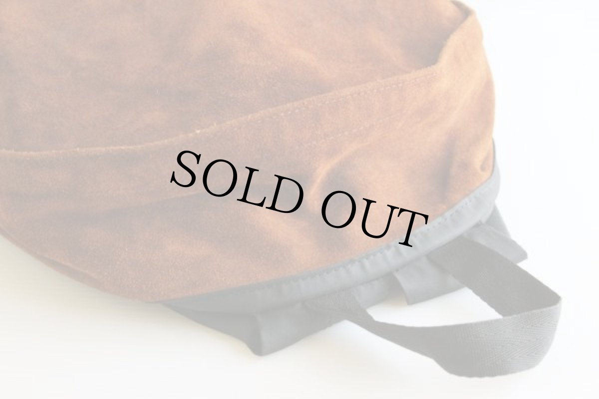 画像7: 80s USA製 EASTPAKイーストパック スエード レザー リュックサック 茶 (7)