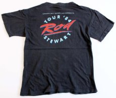 画像2: 80s ROD STEWARTロッドスチュワート 84ツアー コットンTシャツ 黒 L (2)